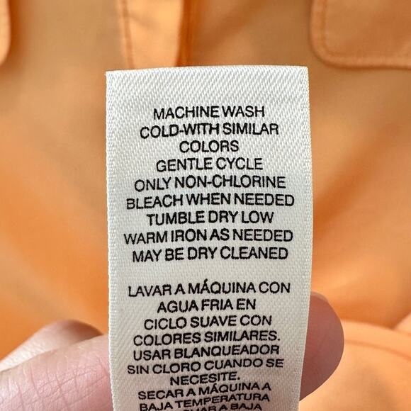 CHICO’S Melon Orange Half Sleeve Tunic Blouse Lightweight | Size 2 Large - Picture 7 of 7